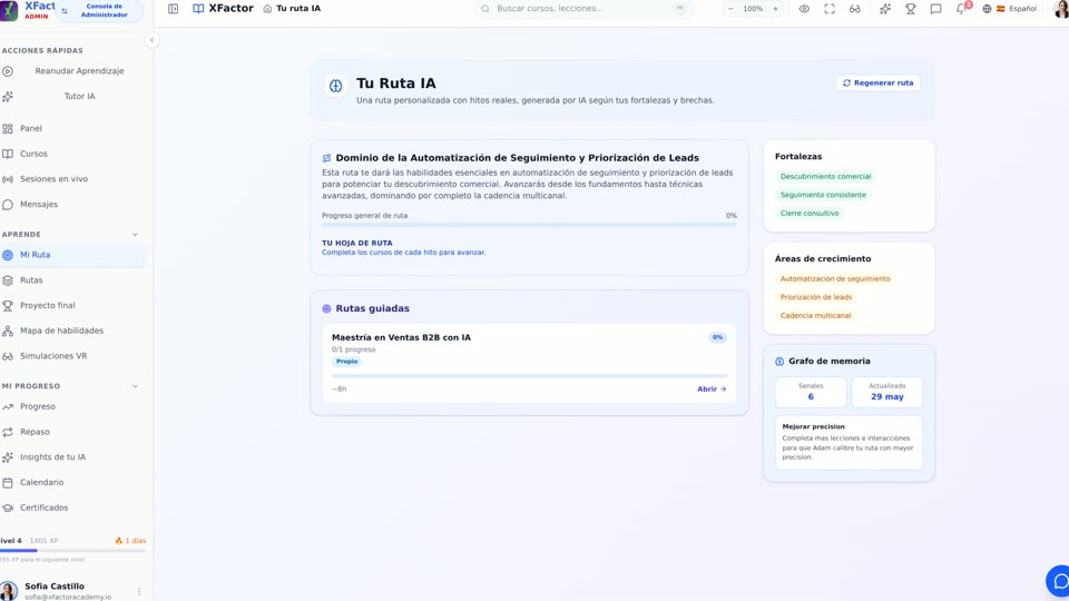 Una ruta por persona